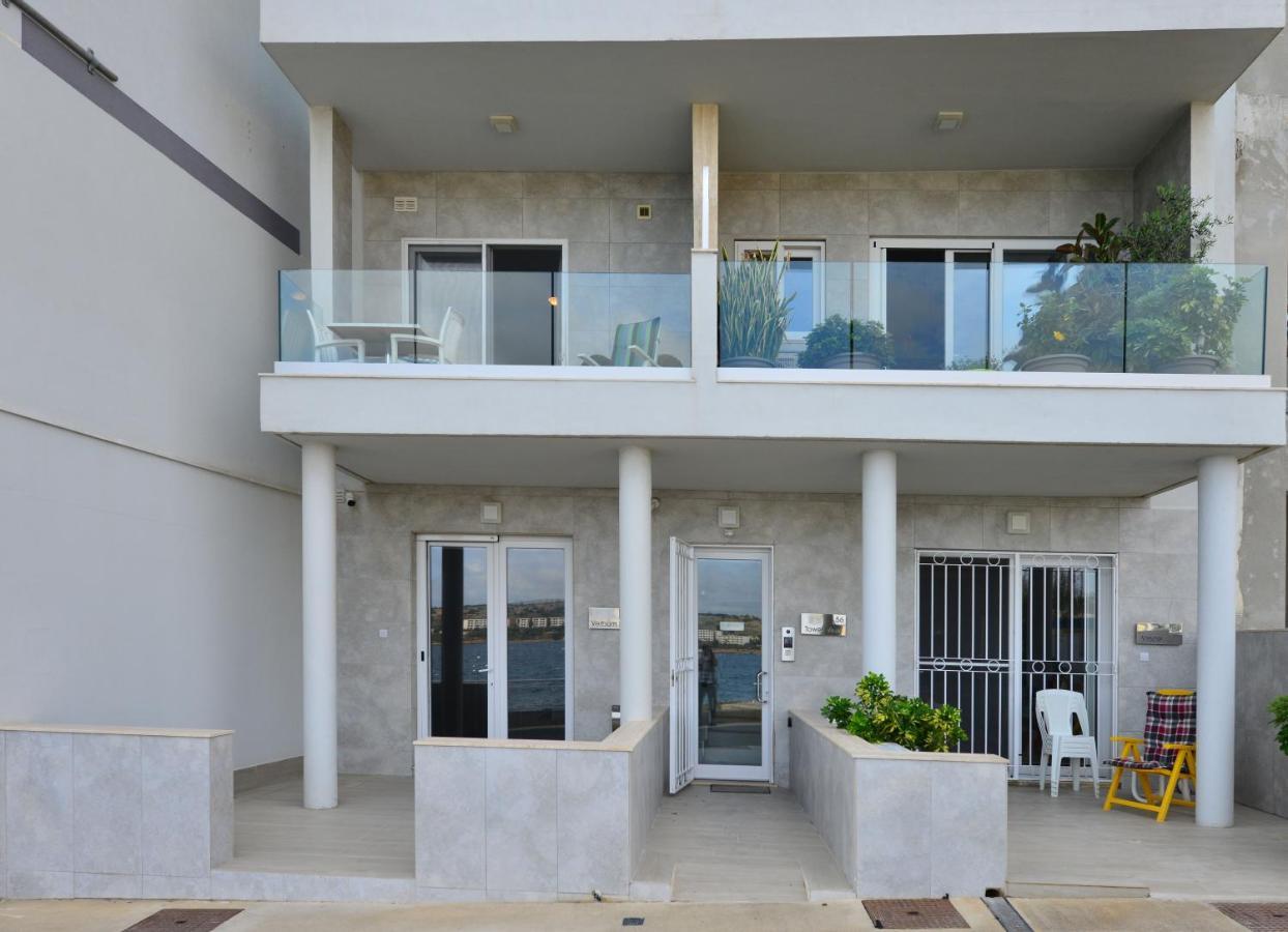 Beachfront With Seaviews Apartment No56 Award Winner Unbeatable Location For Closeness To The Sea Ideal For Guests Looking For Winter Spring And Autumn Breaks In Sunny Malta Also Ideal For Coastal Hikers Mellieħa Extérieur photo